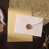Envelope com Textura de Linho, Colorido, Simples, Estilo Ocidental, Estilo Vintage Carta de Amor, Papel de Carta Manuscrito, Selo de Cera, Conjunto de Envelope e Papel de Carta