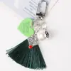Pingente de chaveiro de borla cor pérola criativa cor de doce valorize você decoração de bolsa de amantes suporte processamento personalização