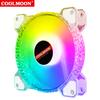 Ventilador RGB Coolmoon Crystal Diamond para Computadora de 12 cm, Círculo de Luz de Diamante Symphony ARGB, Ventilador ARGB para Gabinete de 6 Pines