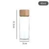 30 Tubo com Tampa de Bambu Rosqueada Garrafa de Doce Garrafa de Embalagem Ginseng Americano Dendrobium Açafrão Tubo de Ensaio para Chá Perfumado Garrafa Cápsula