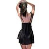 Roupa íntima sexy menina vestido com suspensórios boate novo sexy slim camisola para casa cetim uniforme qqny mulheres