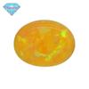 Huagang Gem OPAL Opala Sintética em Forma de Ovo Pedra Nua OPAL Artificial Oval Cor Dourada Fundo Plano FI08