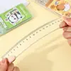 Caja Creativa de Reglas, Nuevo Material de Alta Transparencia, Juego de Cuatro Piezas, Multifuncional para Estudiantes, Incluye Escuadra, Transportador y Regla