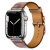 Adequado para Apple Leather Strap Oficial iwatch345678se/ultra Top Layer Cowhide Strap
