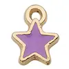 Joias DIY Pingente de Estrela Esmaltada Estrela de Cinco Pontas Acessórios de Liga para Colar Pulseira Brincos Corrente de Celular Pequenos Charms