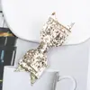 Acessórios de cabelo populares transfronteiriços presilha de cabelo com laço de PU em pó brilhante tiara de laço infantil acessórios para o dia a dia do trabalhador urbano