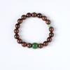 Pulseira de Contas de Transferência Natural Ouro Sândalo Seda Sândalo Verde Rosário Joker Pulseira Unissex Atacado