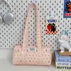 Nova Bolsa de Ombro Cor de Doce Estilo Japonês para Mulheres 2025 Nova Bolsa de Tecido para Ombro Outono e Inverno Bolsa de Mão Boston Retrô