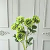Flores Artificiales: Flor de Peonía Durian de 6 Cabezas para Decoraciones de Boda, Arreglos de Pasillo, Arreglos Florales, Decoración de Hotel y Hogar