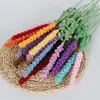Producto Terminado al por Mayor Ramo de Lana Tejido a Mano Lavanda Flor Artificial Regalo del Día de San Valentín Decoración del Hogar Flor de Lana