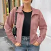 Nueva Chaqueta Blazer Larga de Gamuza con Cremallera para Mujer Otoño/Invierno 2026 Transfronteriza Europea y Americana