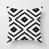 Funda de Almohada Decorativa Geométrica Moderna Simple Creativa Piel de Durazno Cubierta Trasera Cuadrada Empaque Creativo