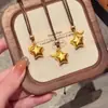 Nuevo Collar Dorado con Luna Creciente y Estrella Estilo Chino para Mujer 2025 Nuevo Popular Colgante Lujo Ligero Nicho Cadena de Clavícula de Alta Gama