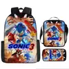 Mochila Sonic Transfronteriza Gran Capacidad Mochila Escolar para Estudiantes Mochila Escolar de Anime Sonic Transfronteriza