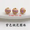 Método Antiguo Alambre de Bronce Dorado Incrustación Aceite Goteo Cloisonné Esmalte Cuentas DIY Pulsera Pulsera Agujero Recto Accesorios para Ensartar Cuentas Espaciadoras de 8 mm