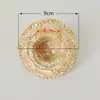 Sombrero de Paja Familiar Juguete Decorativo Creativo Muñeca Material Jardín de Infancia DIY Dibujo Graffiti Tejido de Paja de Trigo