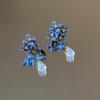 Orquídea Novo Estilo Étnico Chinês Estilo Antigo Brincos Requintados Doce Fofo Atmosfera Fresca Brincos de Flor Cheongsam Mulheres