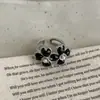 Anillo de Doble Capa con Flor de Perla Tridimensional para Mujer, Diseño Simple, Elegante, de Moda y Tendencia, Anillo Versátil para Ropa de Trabajo