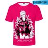 Nueva camiseta de manga corta con impresión a color 3D de anime japonés Xiaohai, ropa de tendencia