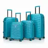 Juego de Maletas de Cuatro Piezas Modelo Nuevo de Material PP Transfronterizo, Maleta de Viaje con Ruedas de Gran Capacidad para Negocios, Maleta de Viaje de Alto Valor con Cerradura de Combinación