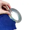 Pulsera Certificada de Jade Azul Hielo de Alta Calidad, Pulsera de Jade Espuma de Agua, Pulsera de Jade Azul Cielo Similar al Cuarzo, Artículo de Regalo Color Esmeralda