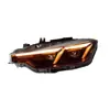 Dedicado a la carcasa del faro del BMW Serie 3 F30 F 35 320 325 gancho doble modificado LED de circulación diurna señal de giro de flujo de agua