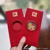 Adesivos de Telefone de Ouro Puro 999 para o Festival da Primavera, Artesanato em Metal de Envelope Vermelho de Alta Qualidade, Presentes para Reunião Anual