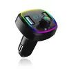 Nova Lanterna Plug-In Cartão Tf Bluetooth Viva-Voz Mp3 Player Transmissor Fm para Carro Carregador Duplo USB Bluetooth para Carro