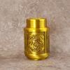 Bule de Chá Auspicioso Quatro Tesouros de Latão Integral Hongda Pote Criativo para Armazenamento Bule de Chá Dragão e Fênix Ornamentos de Bronze