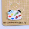 Panda de Dibujos Animados Lindo de Campus Hecho a Mano DIY Pegamento de Crema Resina Accesorios Pequeños Hebilla de Zapato con Agujero Material para Joyería Venta al por Mayor
