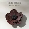 Xichun Dehua Patrimonio Cultural Inmaterial Flor de Cerámica Roja Hecha a Mano Decoración del Hogar Porta Incienso Difusor de Incienso Regalo Avanzado