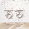 Hebilla de Collar de Perlas Cabeza de Hebilla Corazón Brillante Hebilla Ot Acabado Hecho a Mano Hebilla de Conexión Cadena para Suéter Joyería DIY Accesorios de Joyería
