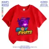 Roupas Infantis Tendência de Desenho Animado Marca Impressa para Homens e Mulheres Verão Algodão Gola Redonda Camiseta Casual