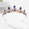 Corona de Novia Coreana Spot Aleación Tocados de Reina Princesa Banquete de Cumpleaños Banda para el Cabello Tocados Corona Infantil Venta al por Mayor