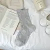 Calcetines con Borde Enrollado para Mujer, Calcetines de Media Pantorrilla, Calcetines Finos Holgados de Primavera y Verano, Calcetines de Algodón Transpirables de Malla Estilo Japonés, Calcetines Sin Costuras al por Mayor