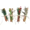 Flores secas, flores preservadas, flores reais, pequenos buquês, canela, canela defumada, acessórios para caixa de presente de decoração de aromaterapia DIY, adereços, transfronteiriço