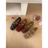 2026 Versão Coreana Primavera Nova Moda Sapato Mary Jane de Uma Tira Raso Bico Quadrado Sapatilha Feminina