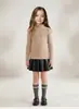 Suéter Meia-Gola Infantil Classe A Outono e Inverno para Meninos e Meninas, Tricô Básico de Manga Longa Transfronteiriço, Suéter de Lã Pulôver para Bebê