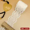 Nuevo material de encaje de algodón bordado de 2.5 cm para ropa hecha a mano DIY, borde de falda calado, accesorios para textiles del hogar