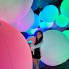 Lámpara de Piso Inflable Creativa con Forma de Huevo, Balancín, Decoración, Accesorio LED que Cambia de Color, Lámpara Inflable con Forma de Huevo para Ambiente