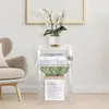 Móveis Quadrados Transparentes de Acrílico 3 Camadas Sala de Estar Mesa de Centro para Sofá Mesa de Canto Mesa Lateral Mesa de Cabeceira Suporte de Exposição para Armazenamento