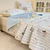 Nueva funda de cama/manta de cama/sábana de cama de algodón A-class transfronteriza acolchada de dibujos animados multifuncional envío comprimido