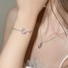 Pulsera de plata de ley 925 con forma de estrella y piedra lunar, original para mujer, con microincrustaciones de circonitas, estilo ins, pulsera de cuentas de concha, venta al por mayor
