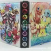 Álbum de Cartas Pokemon Álbum de Armazenamento de Cartas de Jogo Álbum de Cartas de Couro de Criatura Mágica Mais Álbum de Cartas com Folhas Soltas Nove Grades