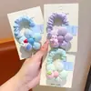 Novidade de Primavera Estilo Infantil Laços de Cabelo de Flor, Presilhas de Cabelo Fofas de Desenho Animado para Meninas Que Não Danificam o Cabelo, Elásticos de Cabelo Tipo Intestino Delgado, Cordas de Cabelo