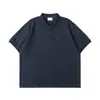 Camisa Polo Retro Japonesa com Bolso de Botão Manga Curta Masculina Verão Nova Solta Nicho Básica