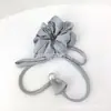 Scrunchie de Cetim Liso Cor Sólida Estilo Coreano com Laço, Elástico de Cabelo que Não Danifica os Fios, Acessório de Cabelo de Alta Qualidade