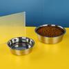 Comedero de acero inoxidable para mascotas, cuenco para perros y gatos, cuenco antideslizante para comida de mascotas, suministros para mascotas grandes y pequeñas.