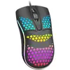 Ratón alámbrico con orificio neutro en stock de fábrica para escritorio, laptop, USB, luminoso, 4D, rosa, ratón de oficina