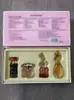 Set de tres piezas de Perfume Femenino de Marca Transfronteriza, Fragancia Fresca Amaderada Floral, Caja de Regalo de Cuatro Piezas para Hombre, Fragancia Ligera de Larga Duración